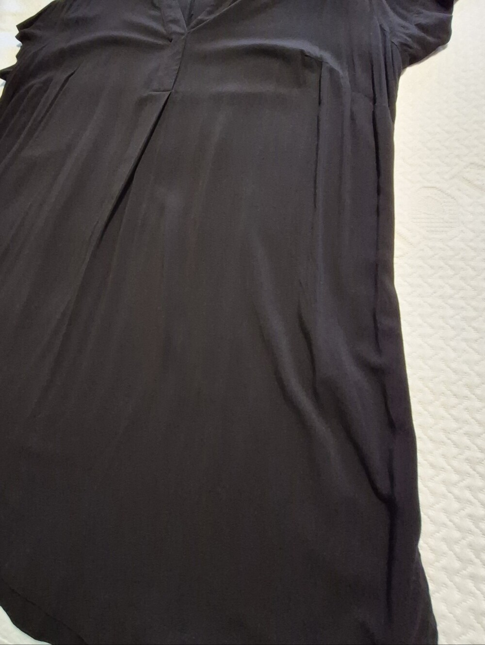 H&M Black V-Neck Short Sleeve Tunic